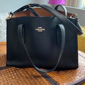 COACH bag , hand carry or shoulder . Any day bag or working bag, laptop can fit.